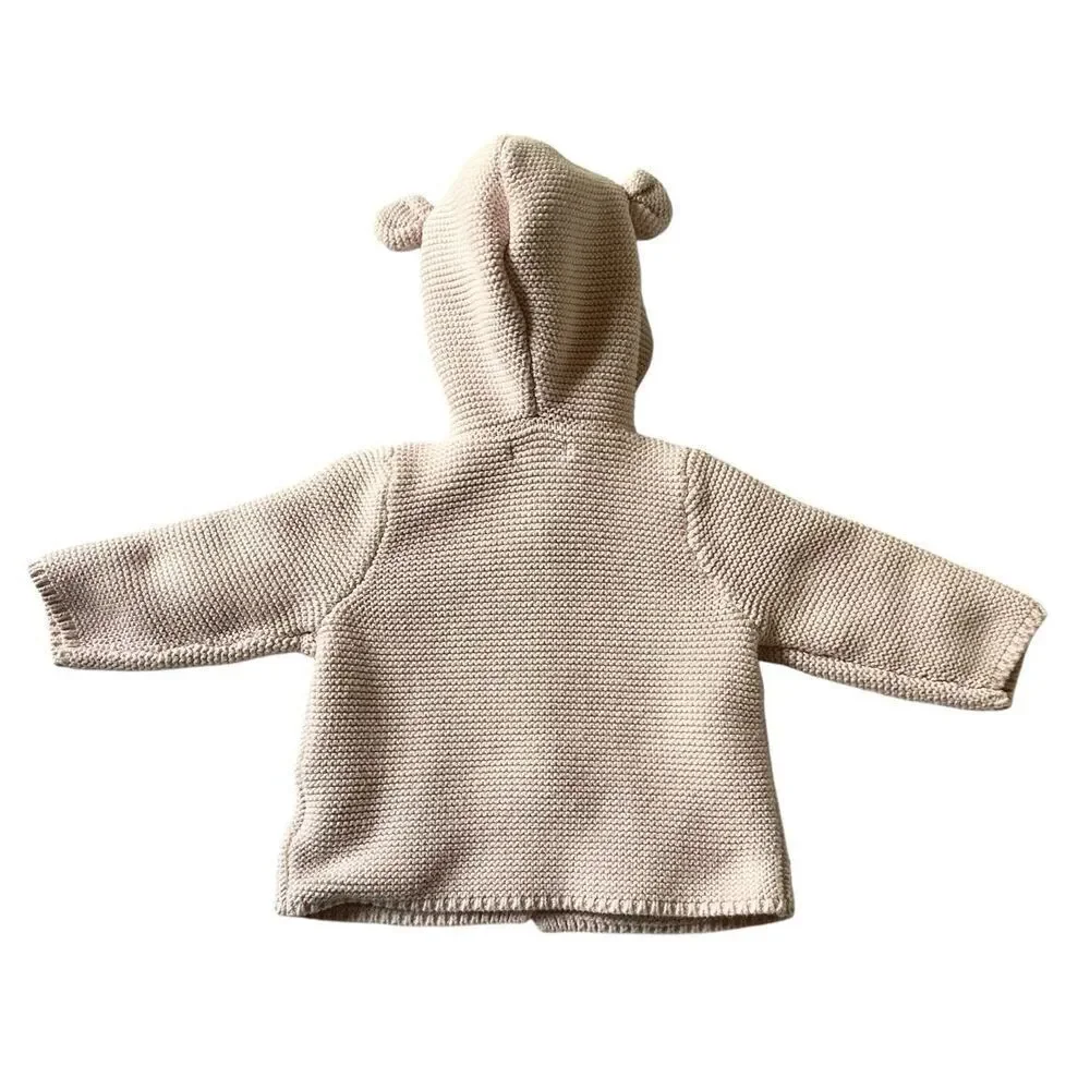 Baby Gap Girl’s Hooded Cotton Cardigan Sweater, Sz:3-6m